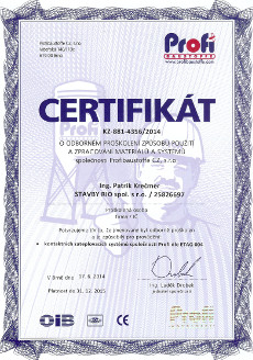 Certifikát Patrik Krečmer